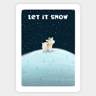 Snowy Bear Sticker